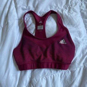 Adidas sports bra - burgundy